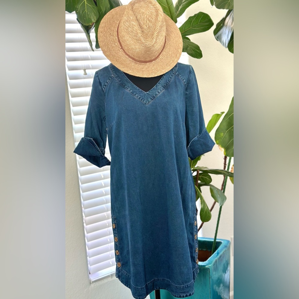 Soft Surroundings Petite 100% Tencel Dress, PM